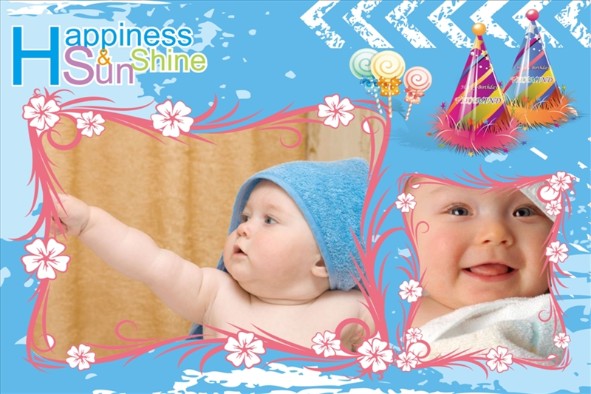 Baby & Kids photo templates Happiness and Sunshine